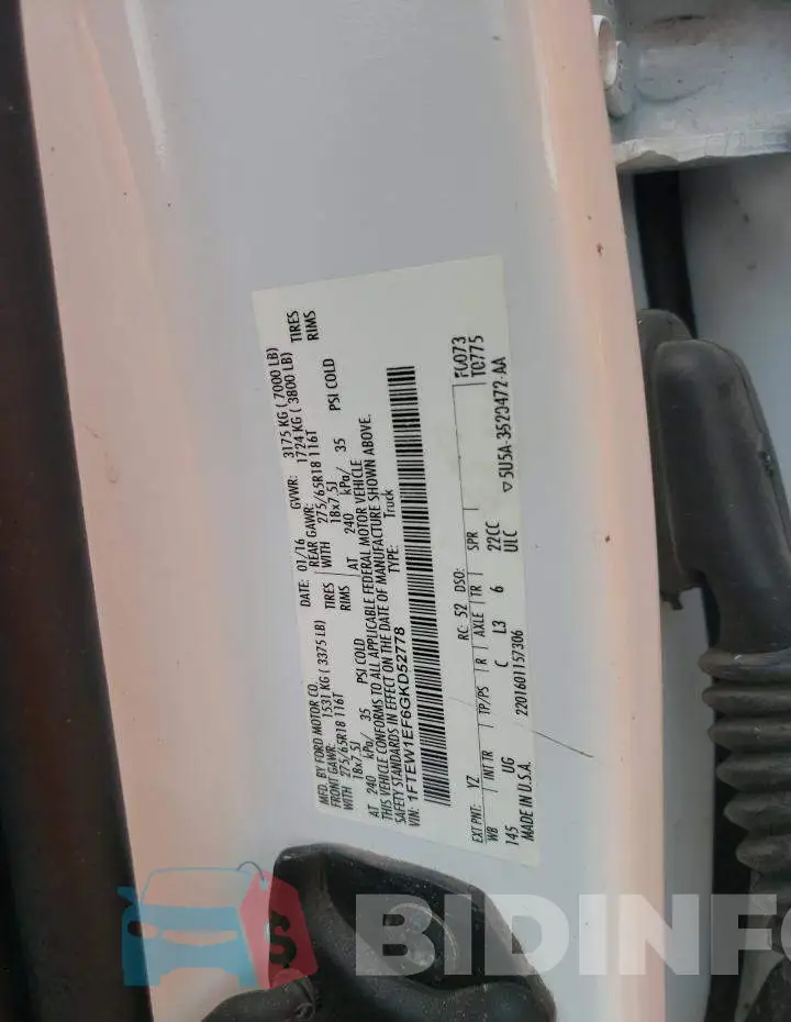 1FTEW1EF6GKD52778 Photo# 12