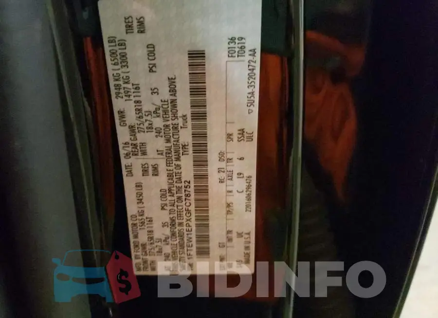 1FTEW1EPXGFC78752 Photo# 12