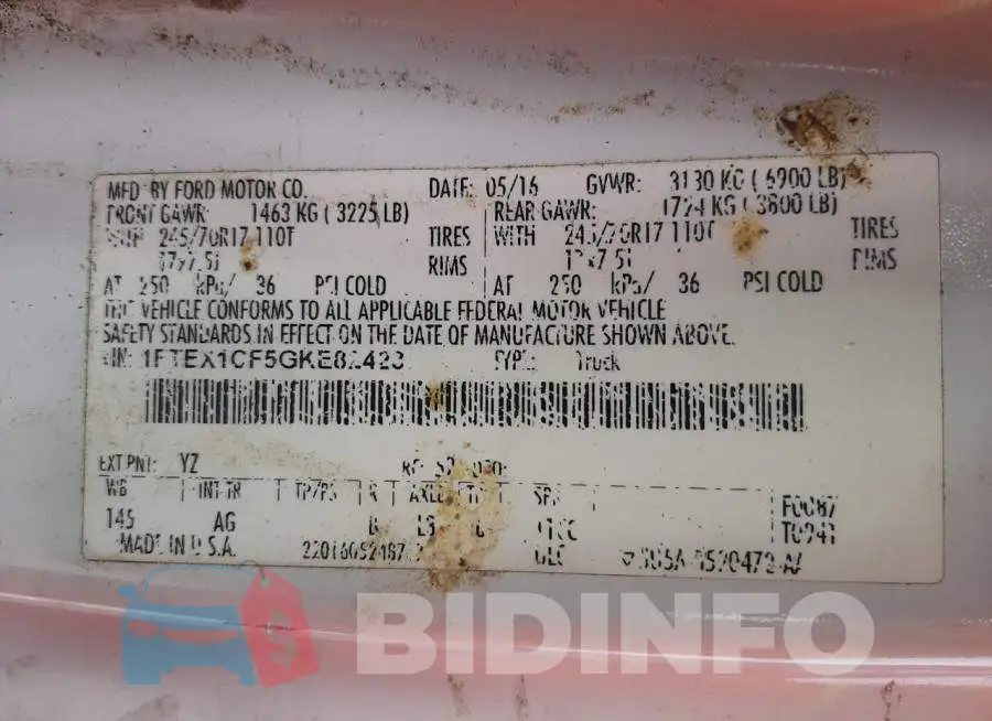 1FTEX1CF5GKE82423 Photo# 12