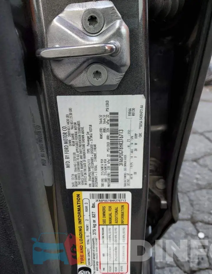 3FA6P0G78HR276713 Photo# 12