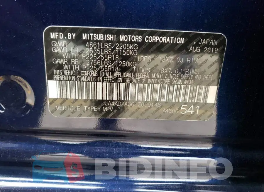 JA4AD2A36LZ009146 Photo# 10