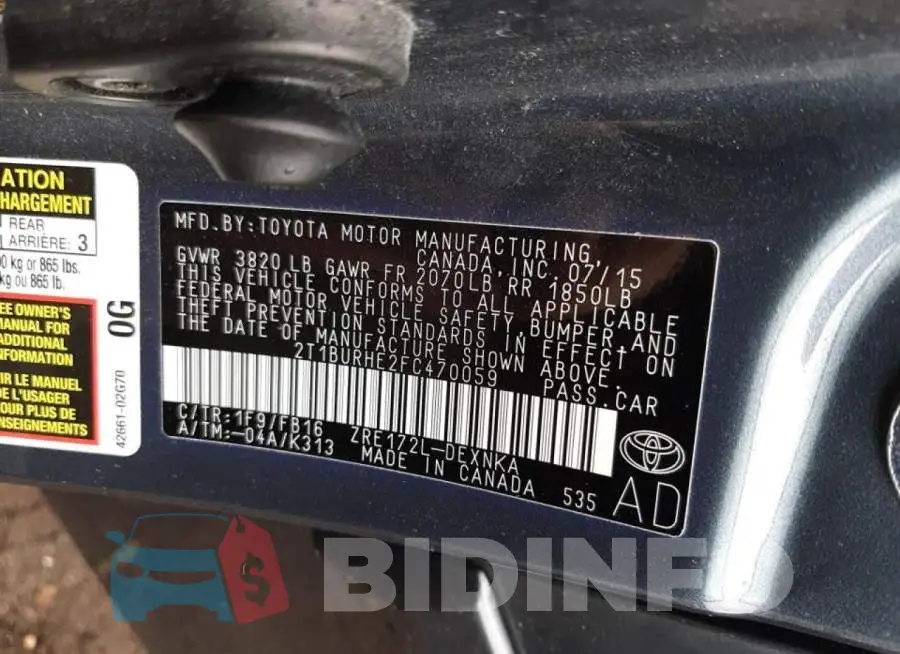 2T1BURHE2FC470059 Photo# 10