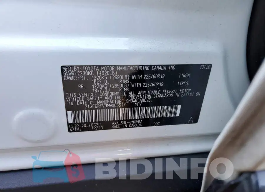 2T3E6RFV9MW005517 Photo# 12
