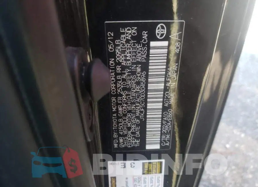 JTKJF5C70D3045896 Photo# 10