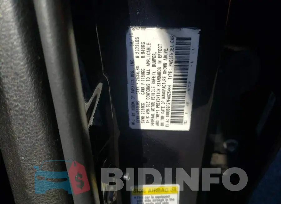 19UUB2F57FA025444 Photo# 13