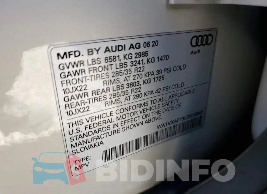 WA1VXAF73LD010945 Photo# 10