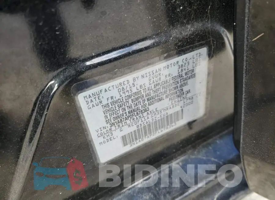3N1AB7AP2FL678363 Photo# 10