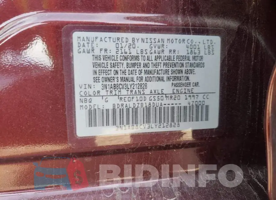 3N1AB8CV3LY212828 Photo# 12