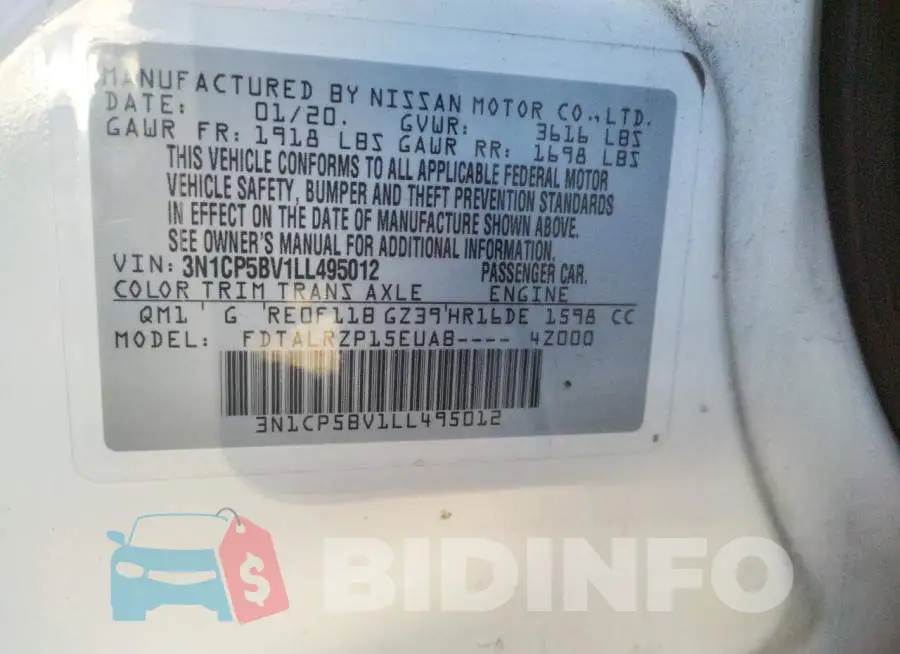 3N1CP5BV1LL495012 Photo# 12