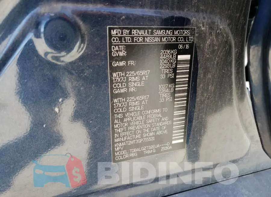KNMAT2MT3GP715531 Photo# 14