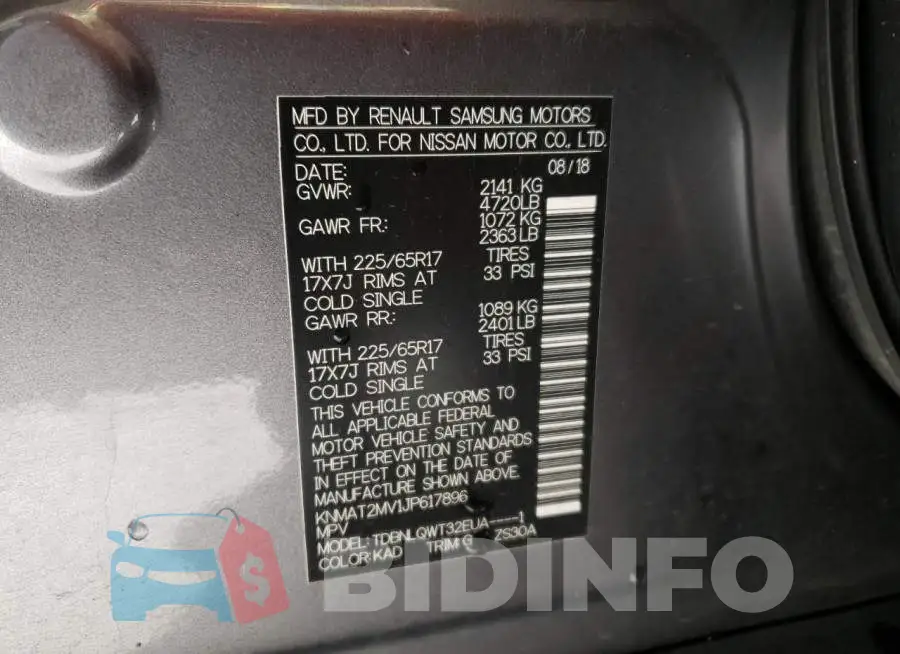 KNMAT2MV1JP617896 Photo# 13