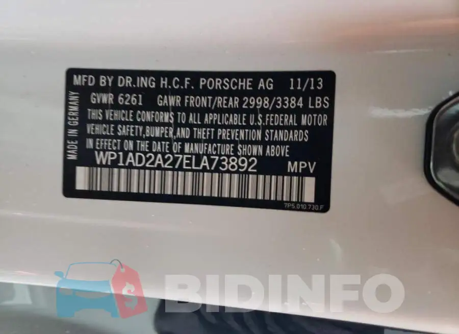 WP1AD2A27ELA73892 Photo# 13