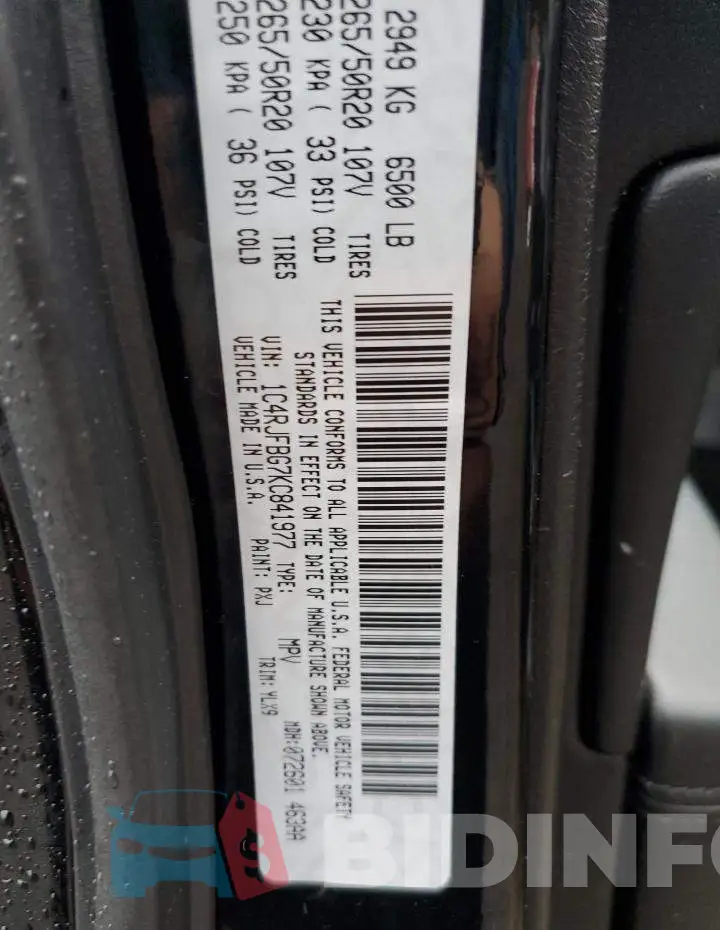 1C4RJFBG7KC841977 Photo# 13