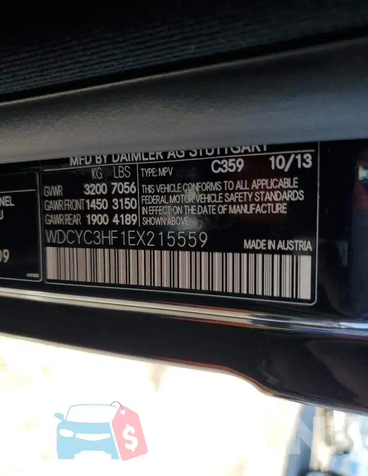 WDCYC3HF1EX215559 Photo# 10