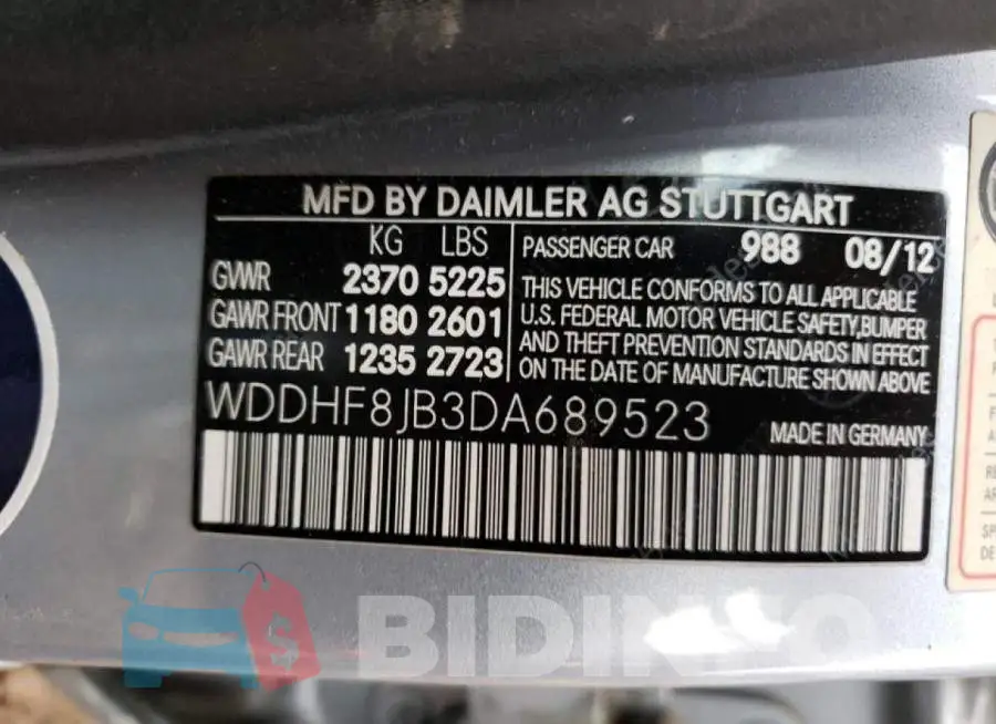 WDDHF8JB3DA689523 Photo# 12