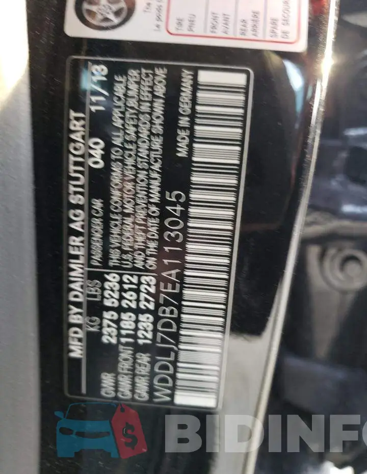 WDDLJ7DB7EA113045 Photo# 13