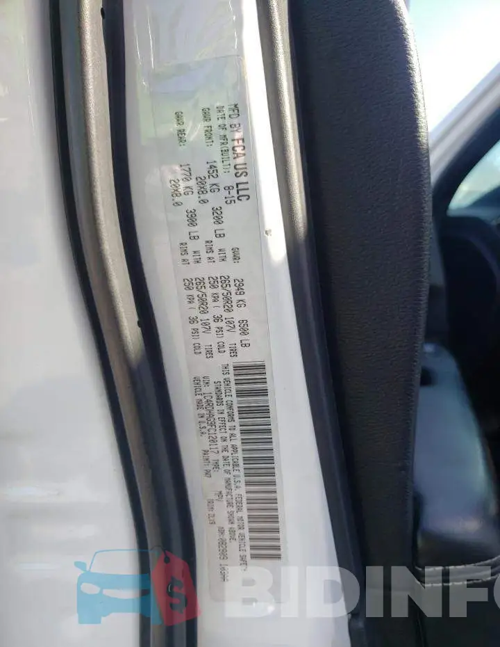 1C4RDHAG9FC120117 Photo# 10