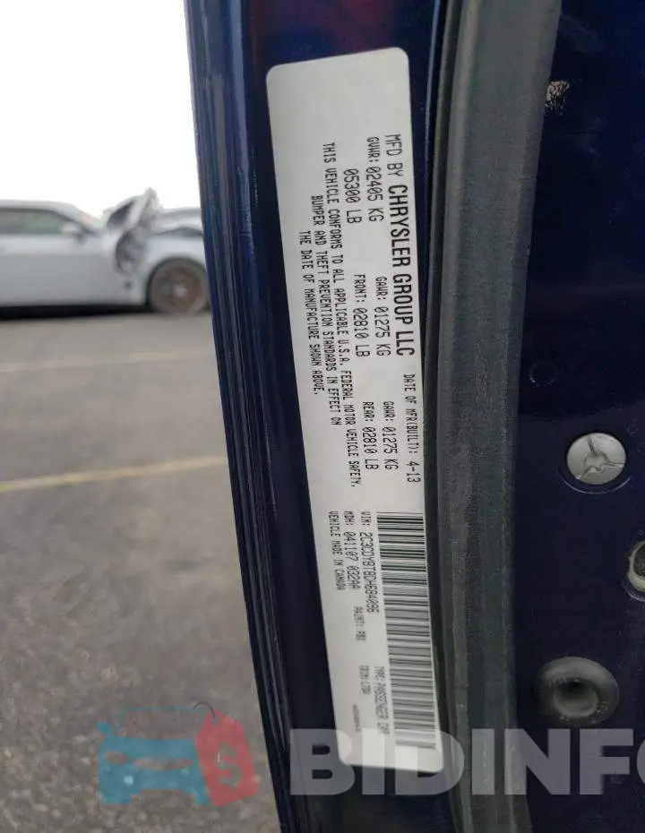 2C3CDYBT8DH684096 Photo# 10