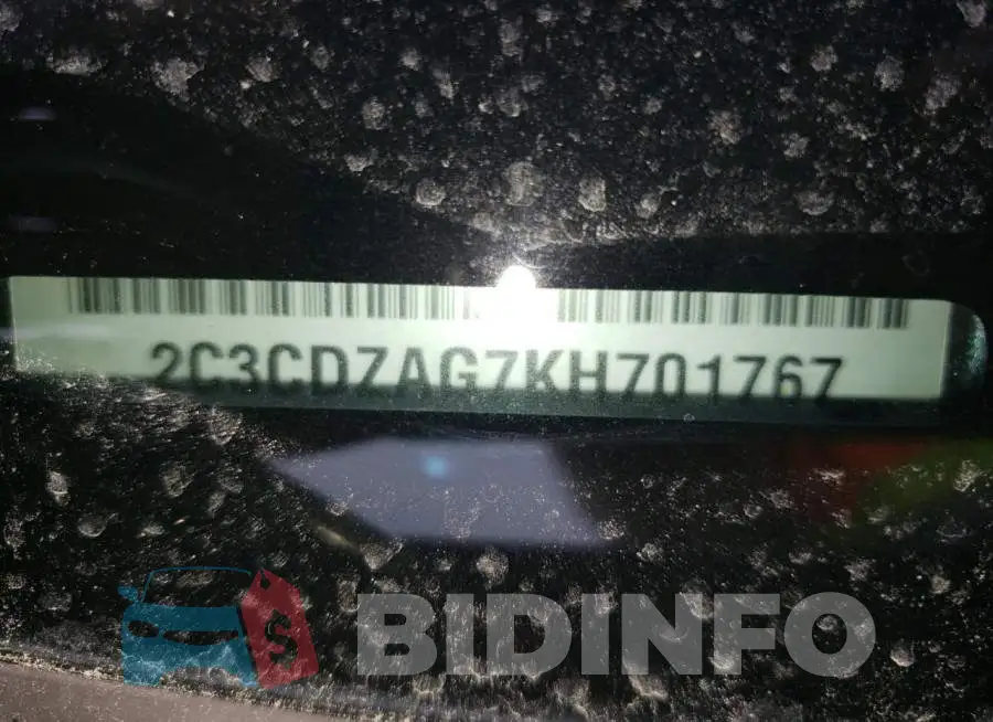 2C3CDZAG7KH701767 Photo# 10