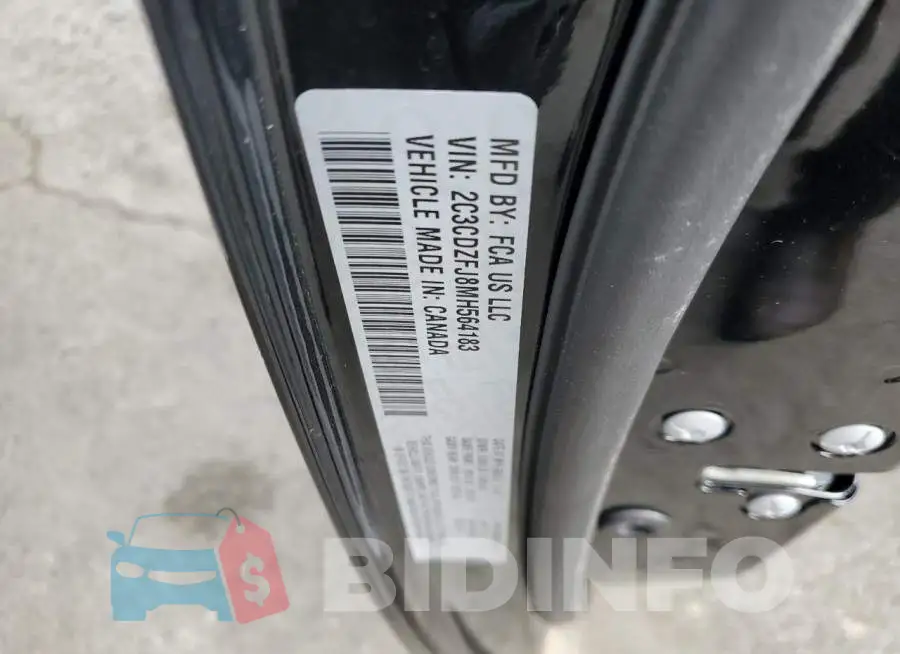 2C3CDZFJ8MH564183 Photo# 10