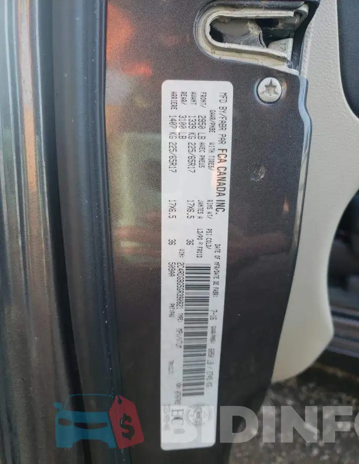 2C4RDGBG5GR390821 Photo# 14