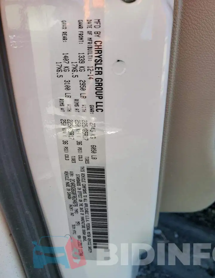 2C4RDGBG8FR634878 Photo# 13