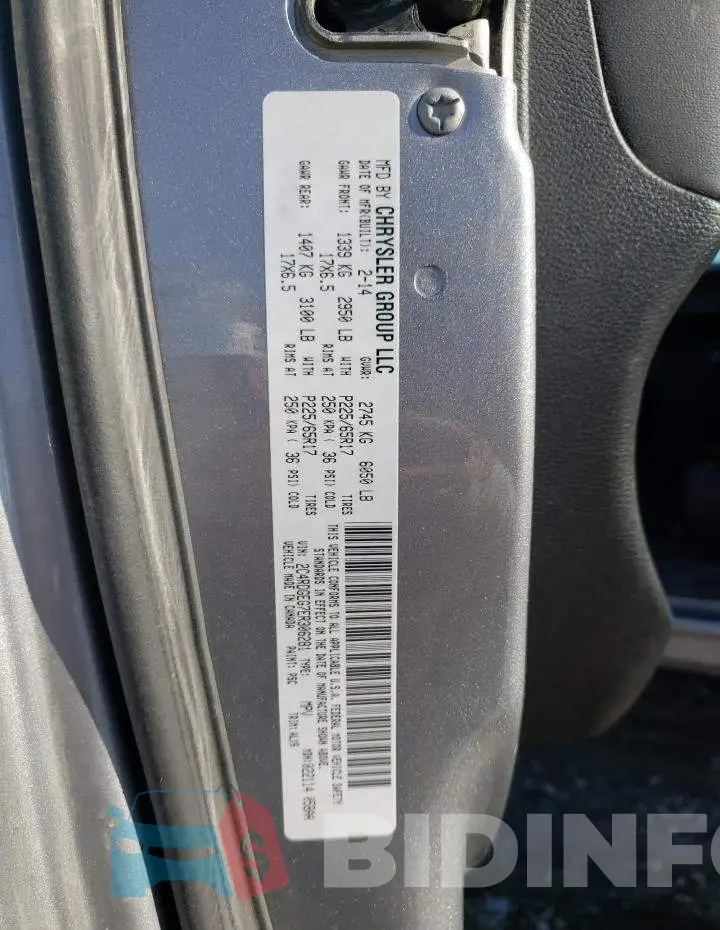 2C4RDGEG7ER306281 Photo# 10