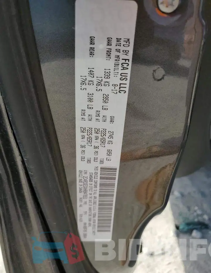 2C4RDGEGXHR847653 Photo# 10