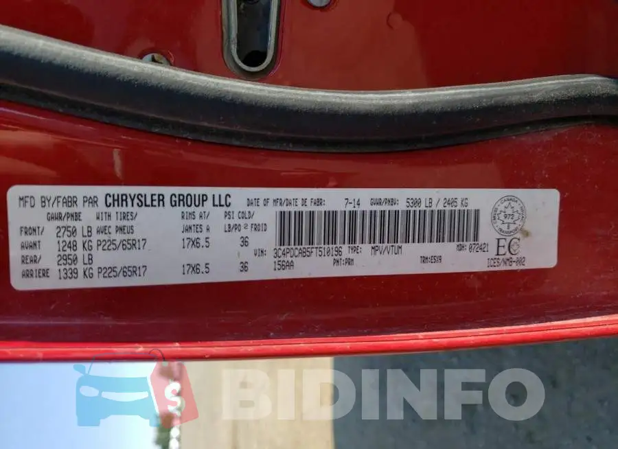 3C4PDCAB5FT510196 Photo# 10