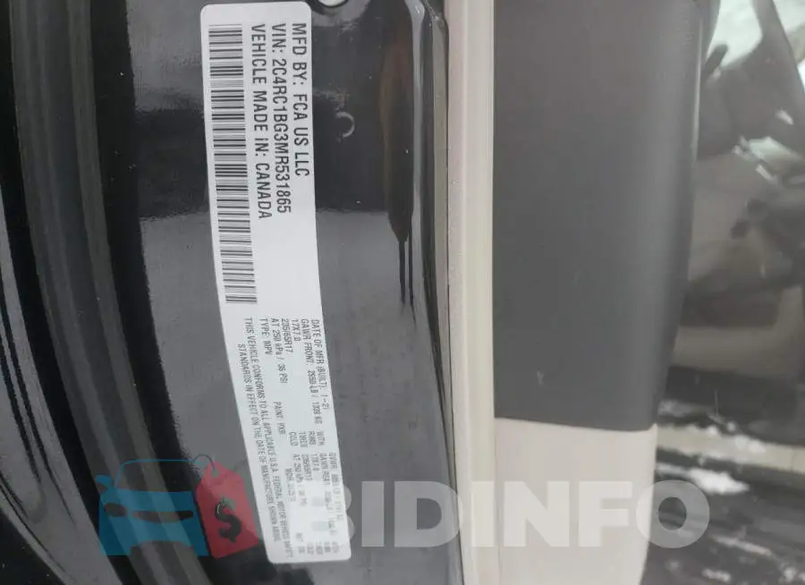 2C4RC1BG3MR531865 Photo# 12