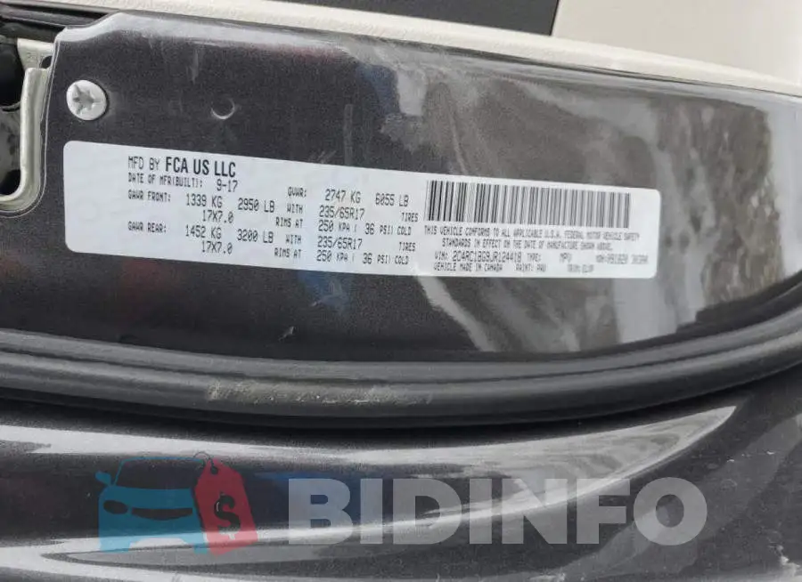 2C4RC1BG9JR124418 Photo# 13