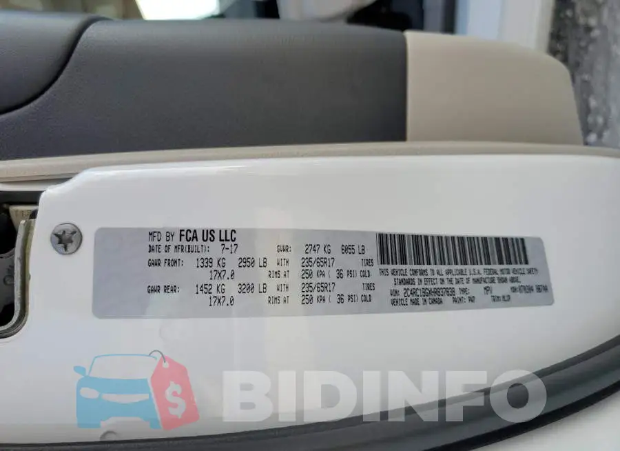 2C4RC1BGXHR837838 Photo# 13