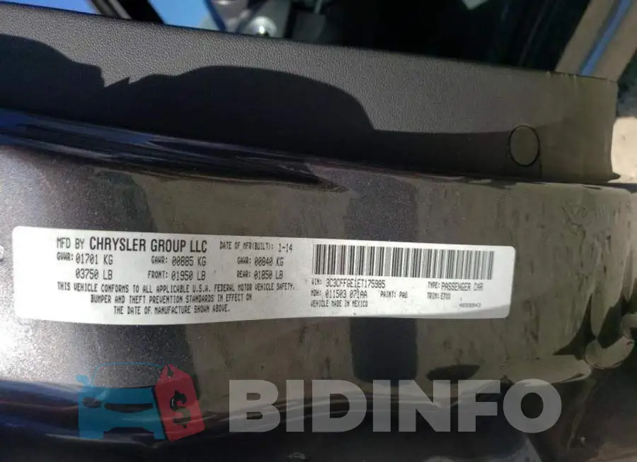 3C3CFFGE1ET175985 Photo# 10