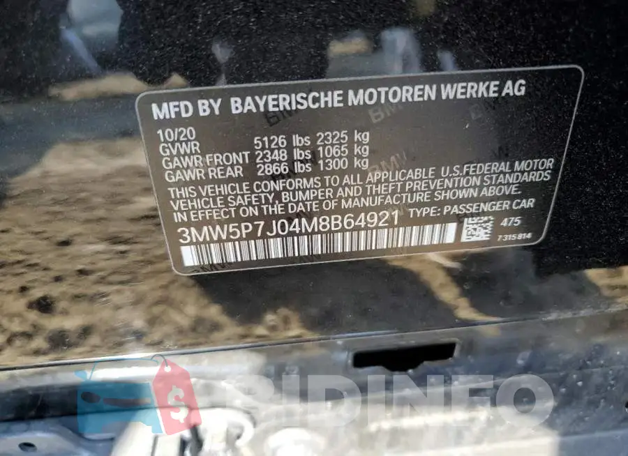 3MW5P7J04M8B64921 Photo# 10