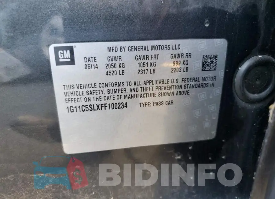 1G11C5SLXFF100234 Photo# 12