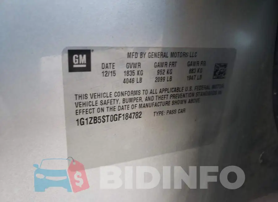 1G1ZB5ST0GF184782 Photo# 12