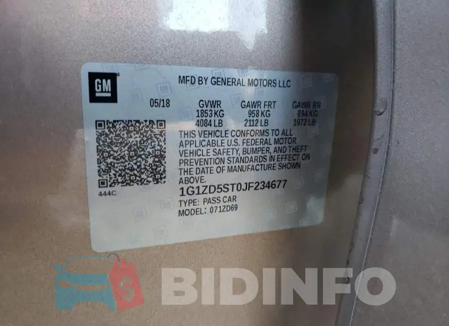 1G1ZD5ST0JF234677 Photo# 13