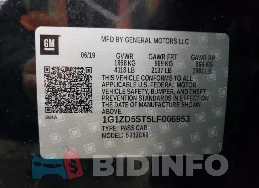 1G1ZD5ST5LF006953 Photo# 13