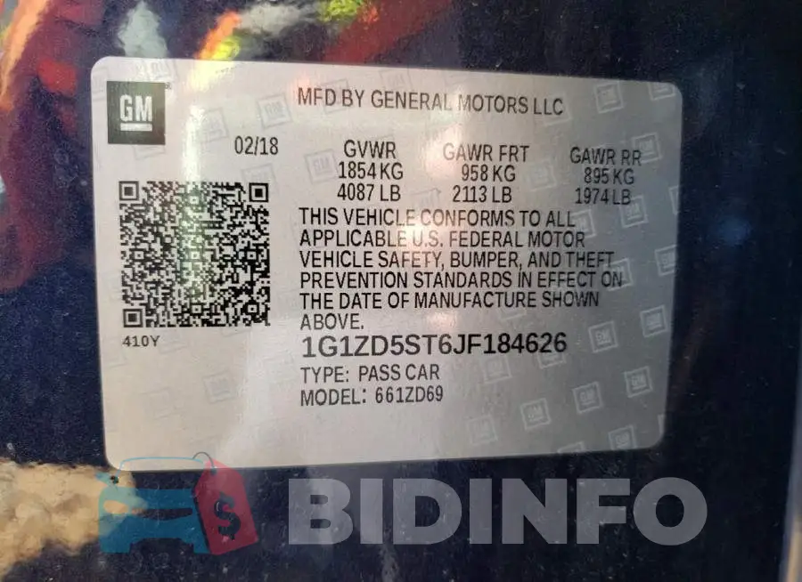 1G1ZD5ST6JF184626 Photo# 10