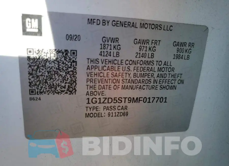 1G1ZD5ST9MF017701 Photo# 13
