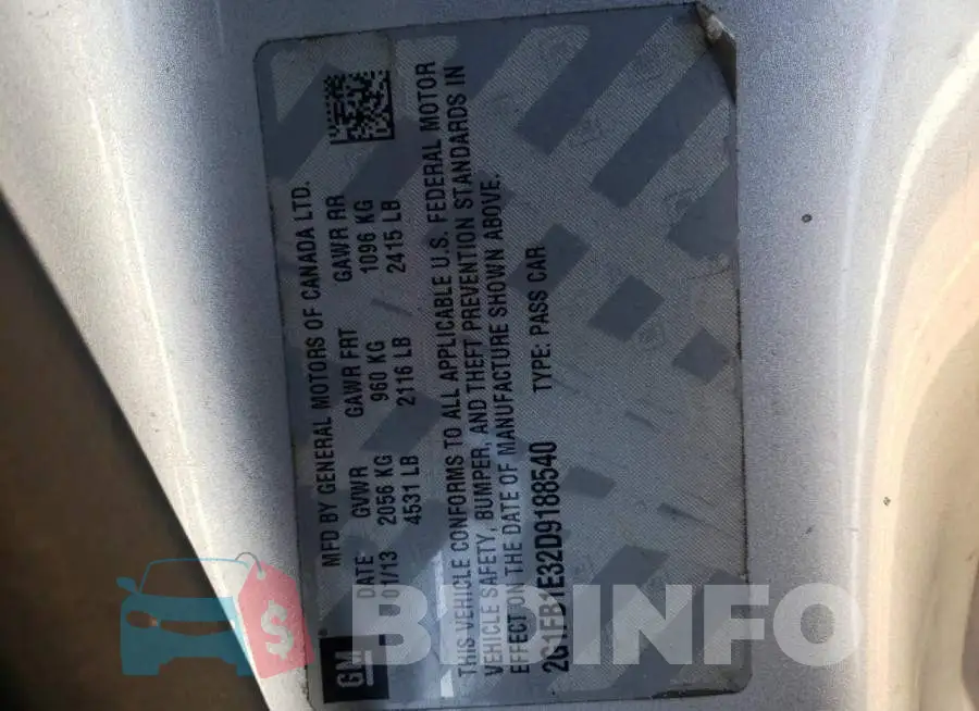2G1FB1E32D9188540 Photo# 10