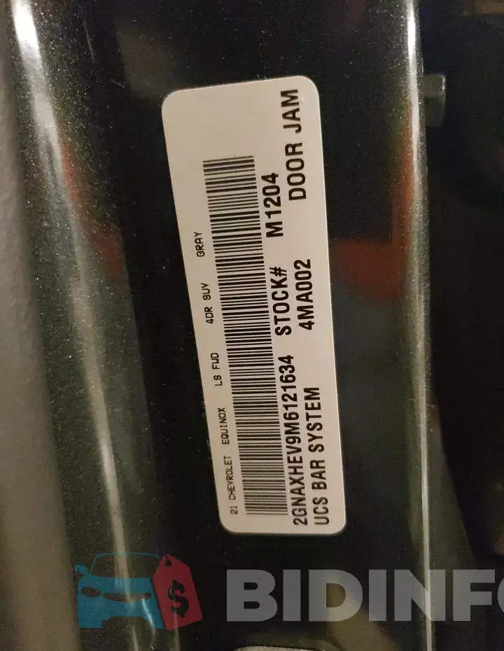2GNAXHEV9M6121634 Photo# 13