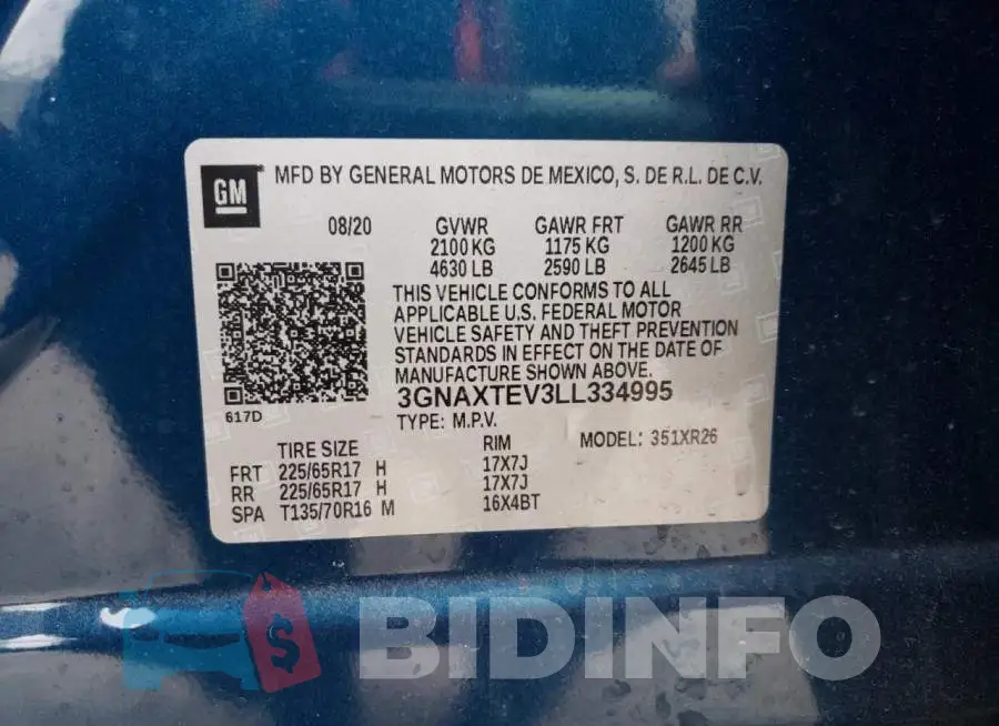 3GNAXTEV3LL334995 Photo# 10