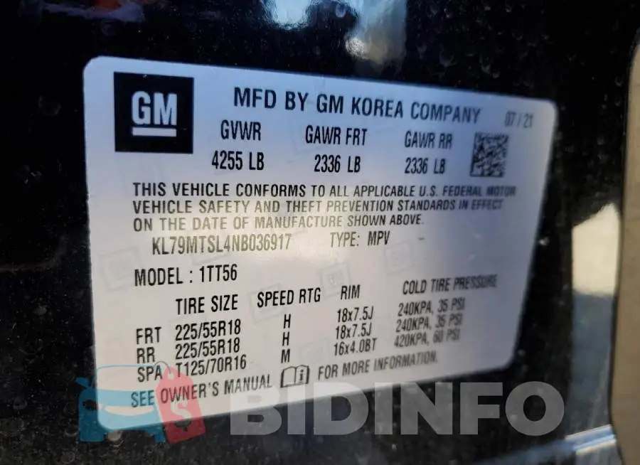 KL79MTSL4NB036917 Photo# 14