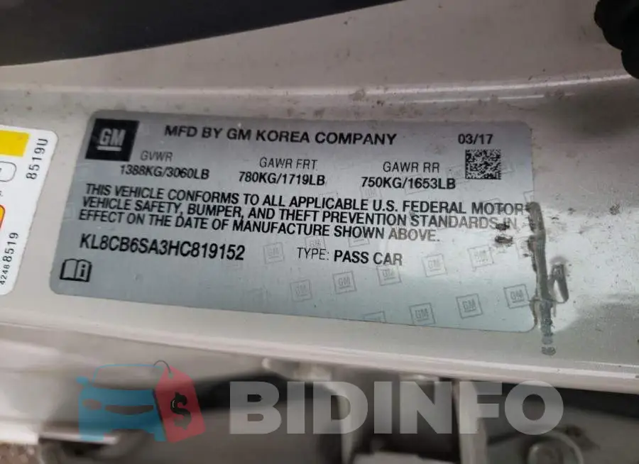 KL8CB6SA3HC819152 Photo# 10