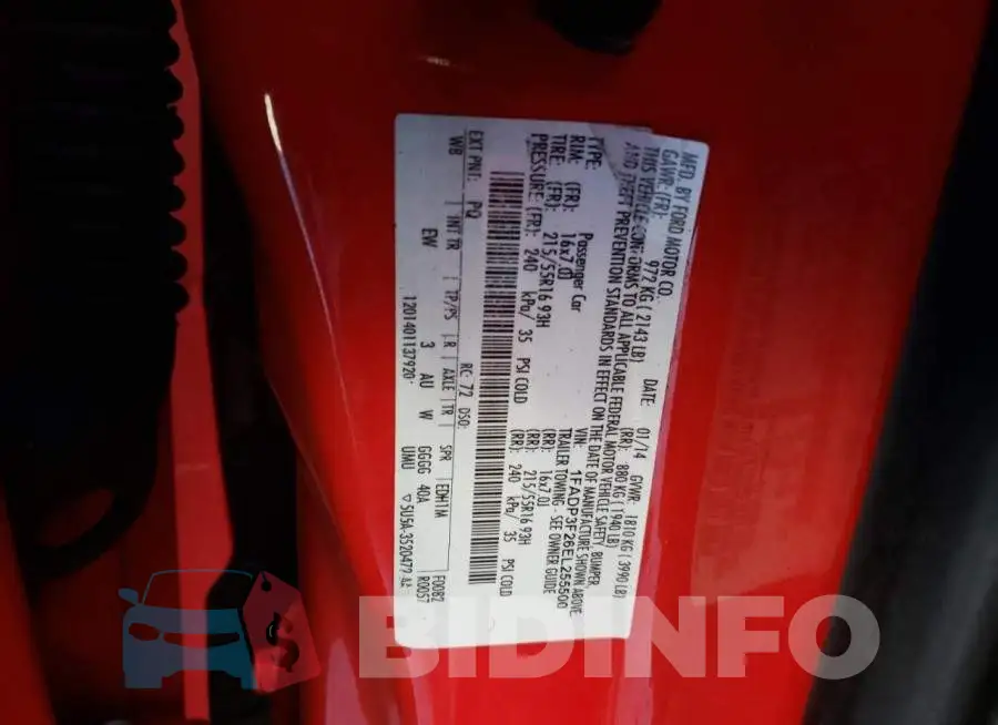 1FADP3F26EL255500 Photo# 12