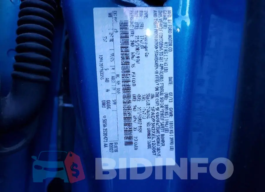 1FADP3N2XEL120067 Photo# 12