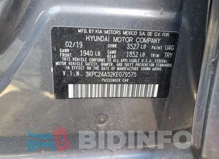 3KPC24A32KE079575 Photo# 10