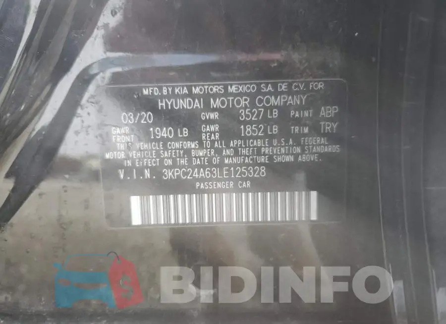3KPC24A63LE125328 Photo# 12