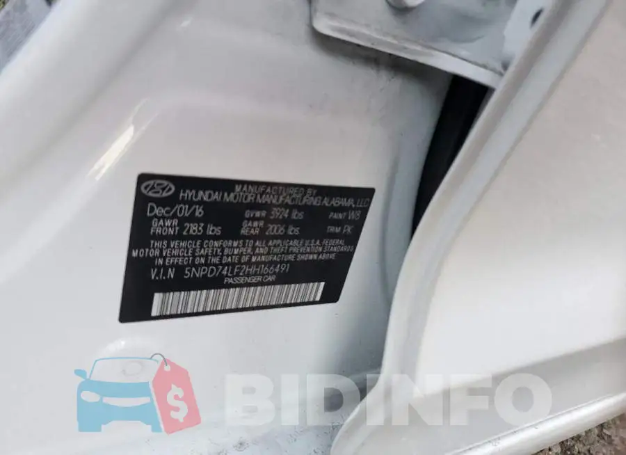 5NPD74LF2HH166491 Photo# 12